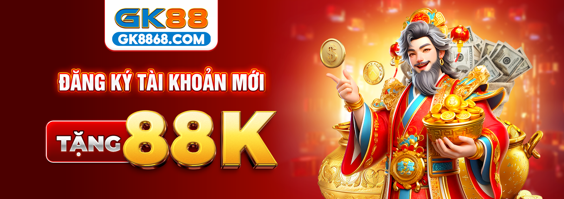 Đăng ký tài khoản mới tặng 88k